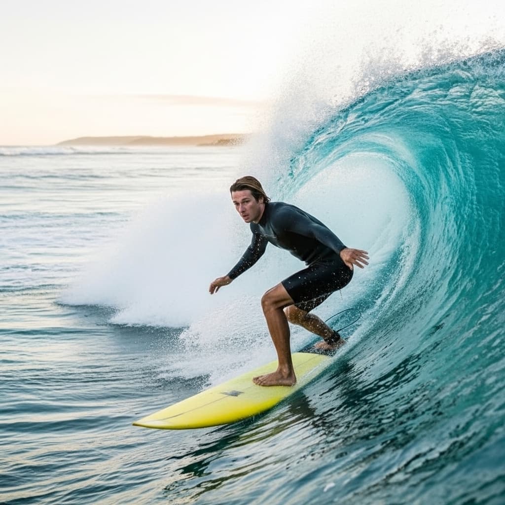 Wave Bite Surfer